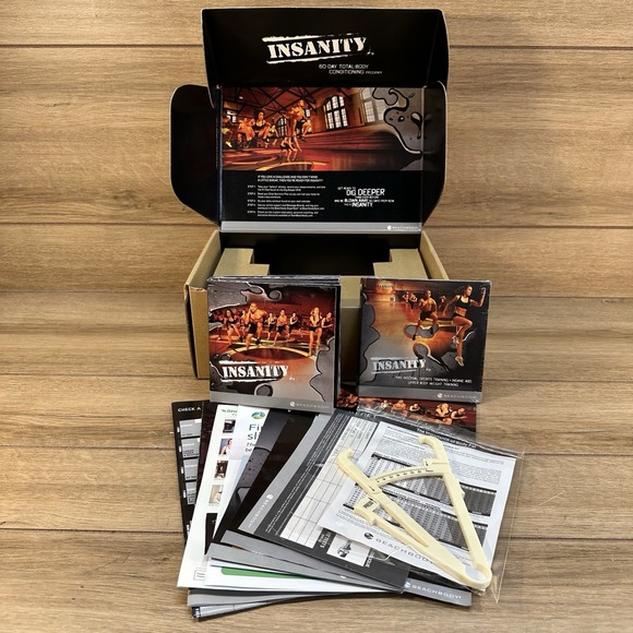 Insanity 60 Day Total Body Conditioning Workout Program DVD Beachbody Box Set - Picture 1 of 16